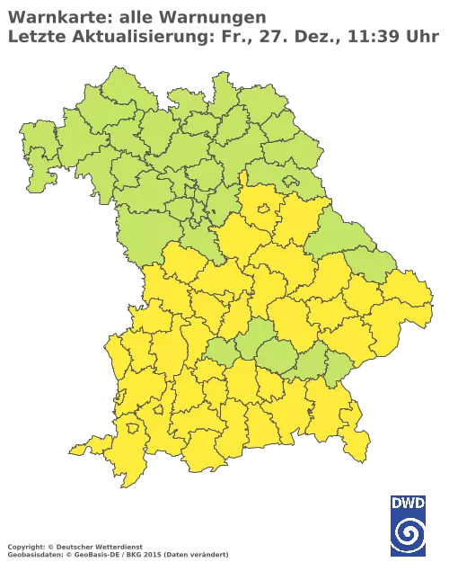 Aktuelle Wetterwarnungen für  Landsberg am Lech